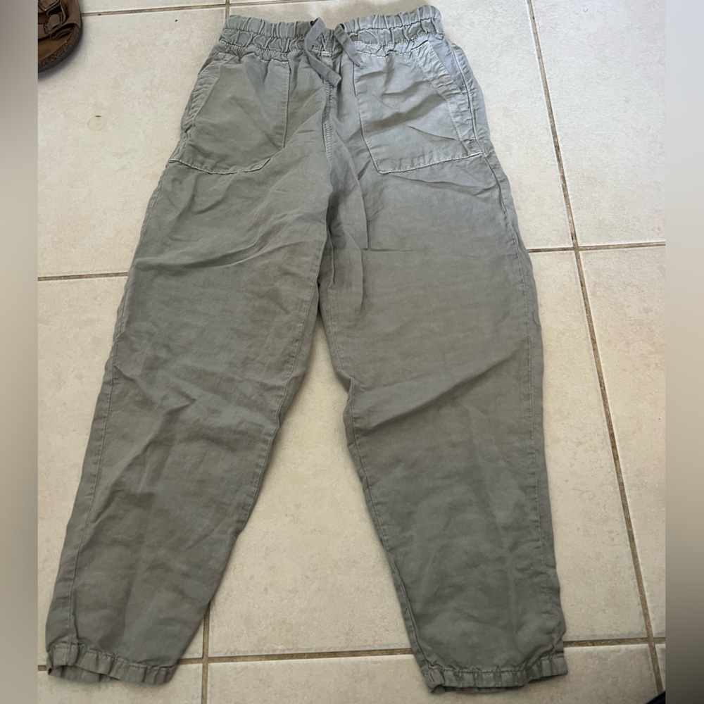 zara light blue trendy pants size xs women